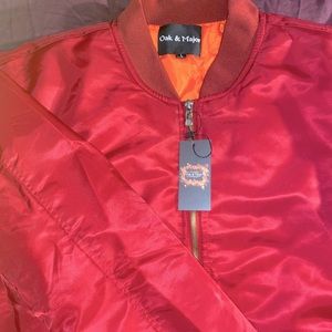 New with tag Oak and Major Thick bomber jacket